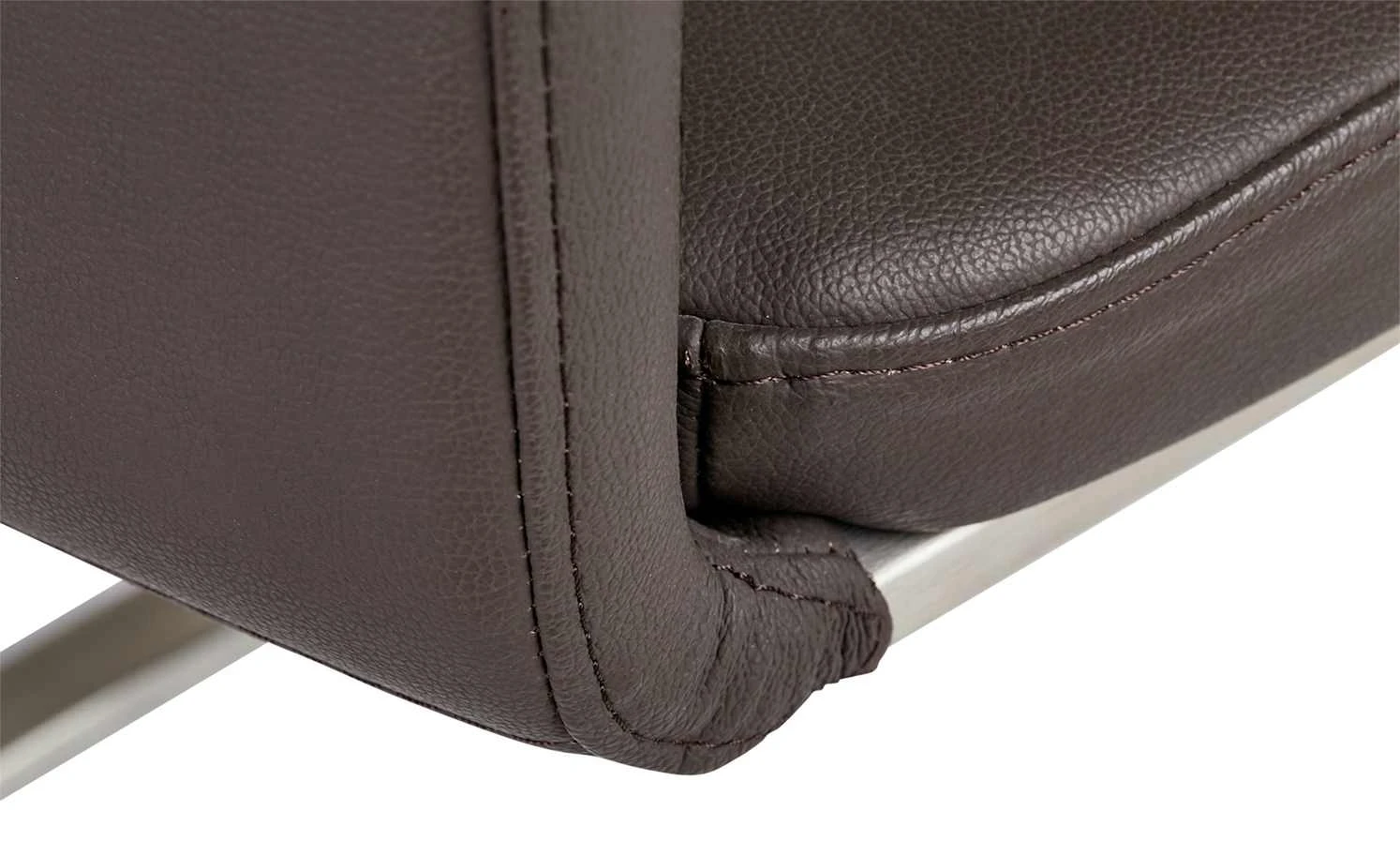 uno Freischwinger Letitia | Braun Leder – Bild 9