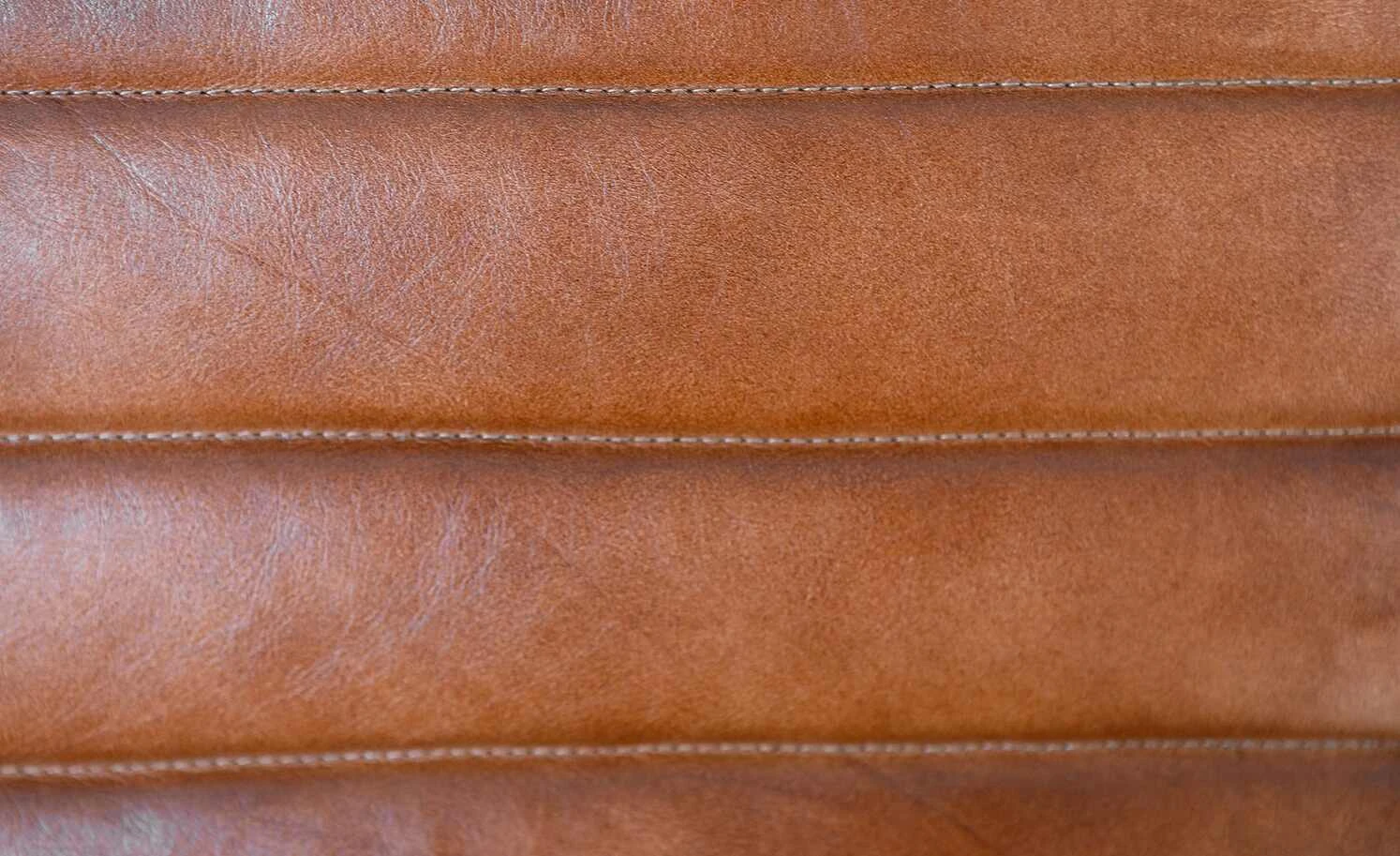 Leder Schwingstuhl mit Armlehne Buff | Cognacfarben – Bild 3