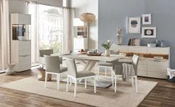 Berger & Rath Polsterstuhl Bono | Hellbraun Weiß-Creme Ja