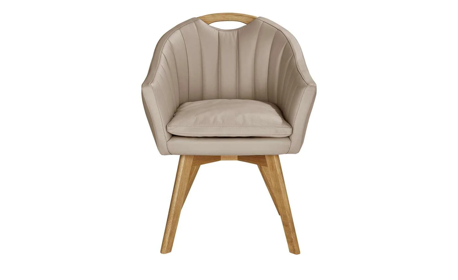 Berger & Rath Polsterstuhl mit Armlehne Lanx | Dunkelbeige – Bild 4