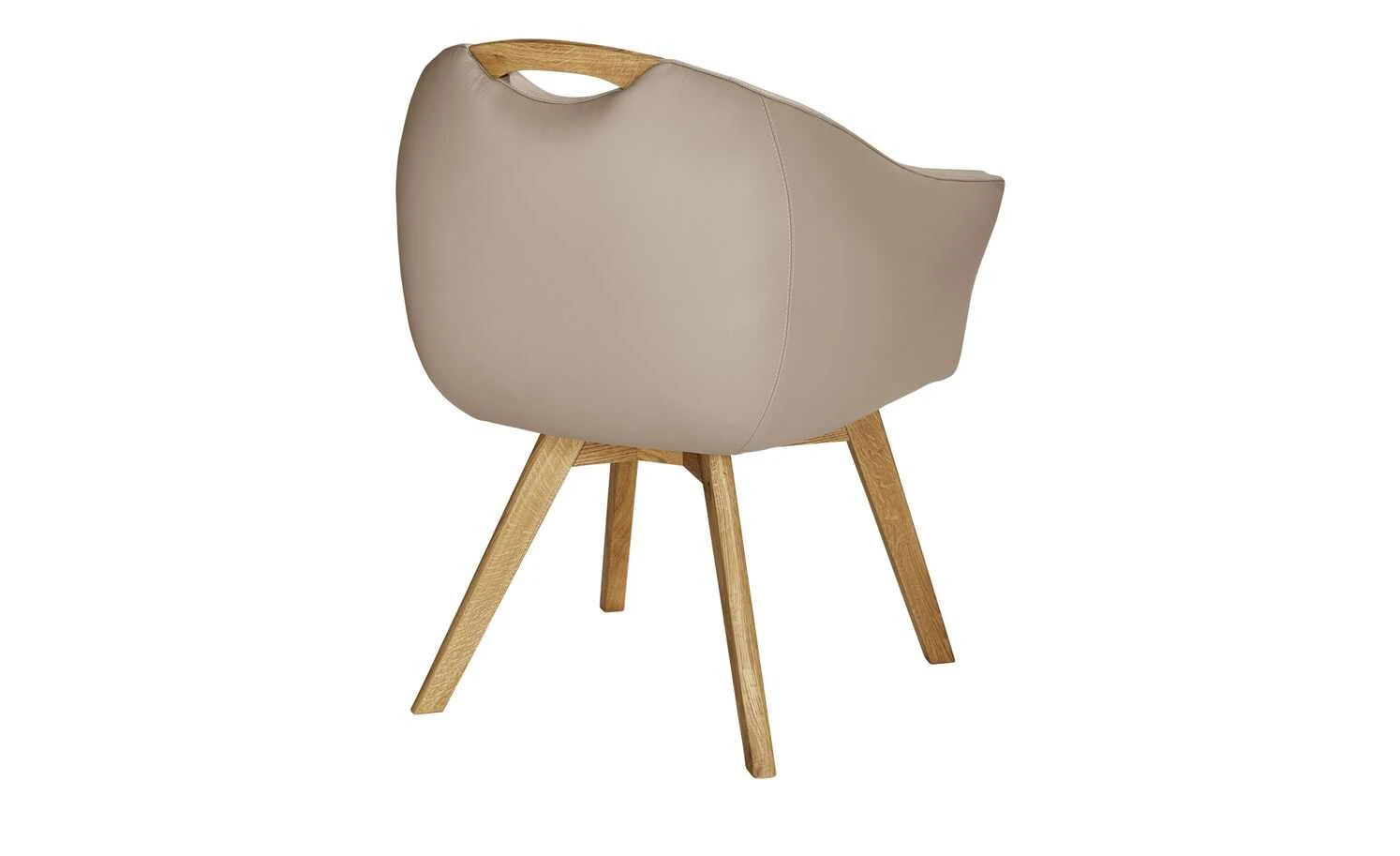 Berger & Rath Polsterstuhl mit Armlehne Lanx | Dunkelbeige – Bild 5