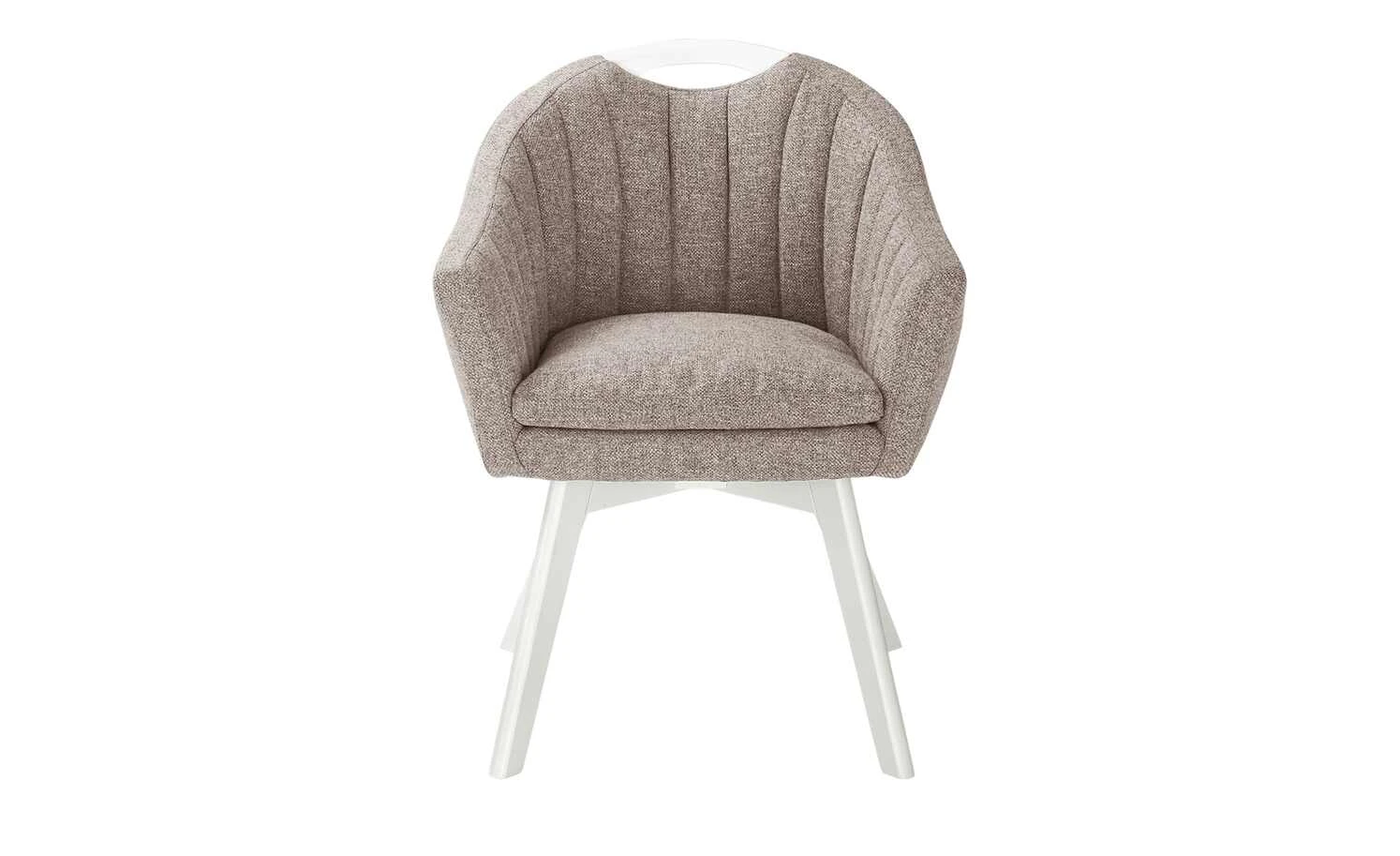 Berger & Rath Polsterstuhl mit Armlehne Lanx | Hellbraun Cremeweiß – Bild 2