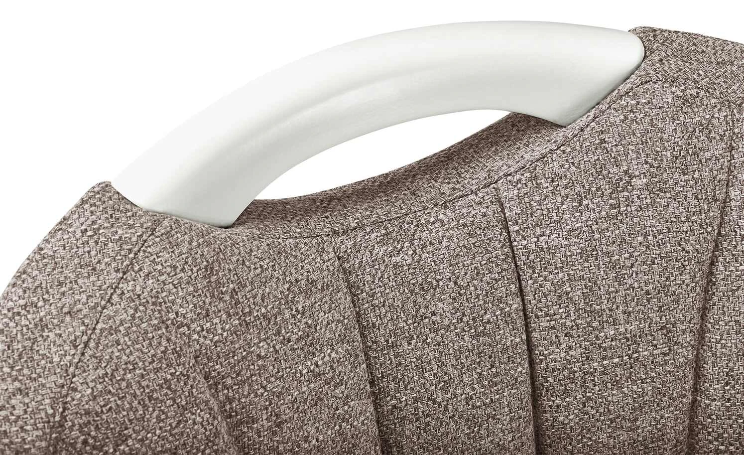 Berger & Rath Polsterstuhl mit Armlehne Lanx | Hellbraun Cremeweiß – Bild 3