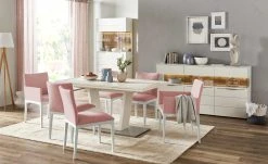 Berger & Rath Polsterstuhl Bono | Salmon (Rosa) Weiß-Creme Ja