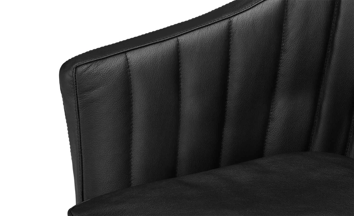 Berger & Rath Polsterstuhl mit Armlehne Lanx | Schwarz Londra (Hellgrau) – Bild 5