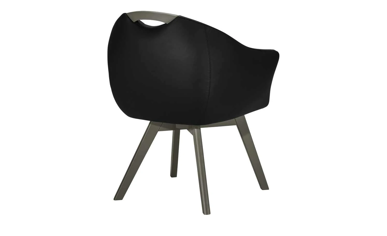 Berger & Rath Polsterstuhl mit Armlehne Lanx | Schwarz Londra (Hellgrau) – Bild 8