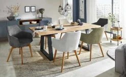 Woodford Polsterstuhl mit Armlehne Muron | Cappuccino Nein