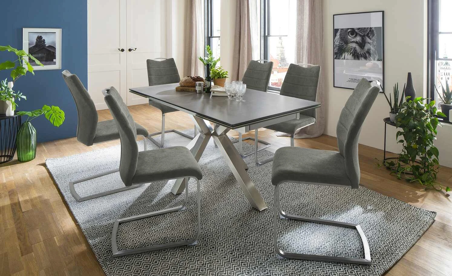 Freischwinger mit Griff Ferra | Anthrazit