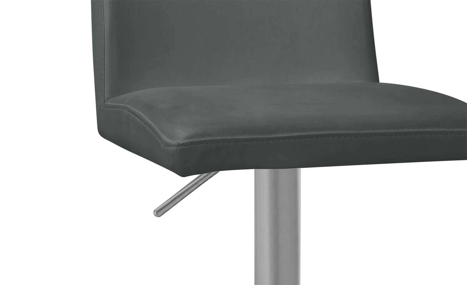 Barstuhl Elena | Grau Rund nach außen gewölbter Sitz – Bild 3