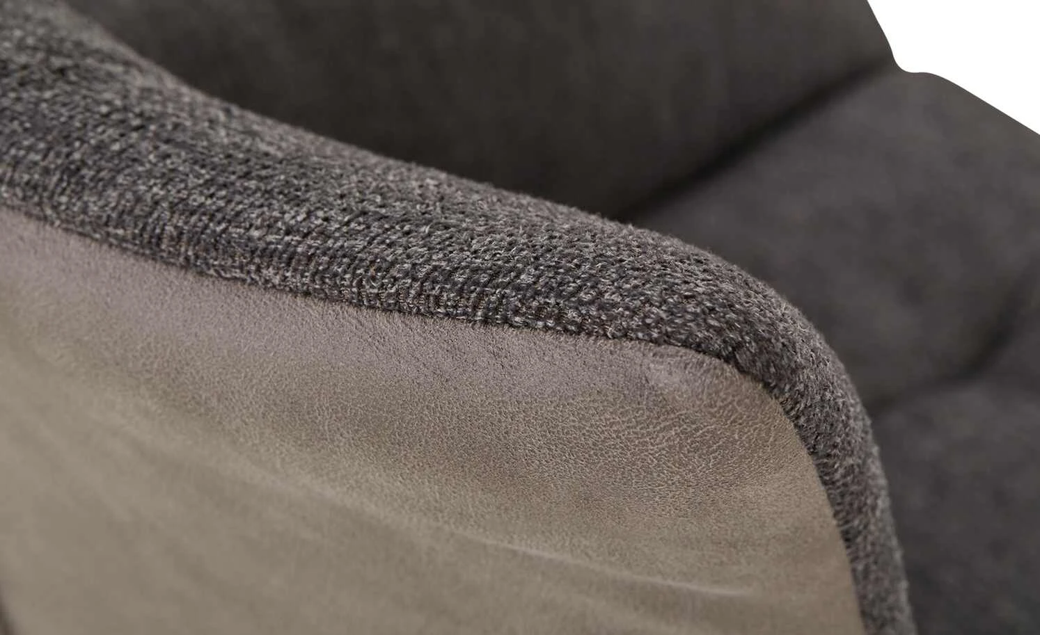 uno Polsterstuhl mit Armlehne Vincent | Dunkelgrau / Grau – Bild 2