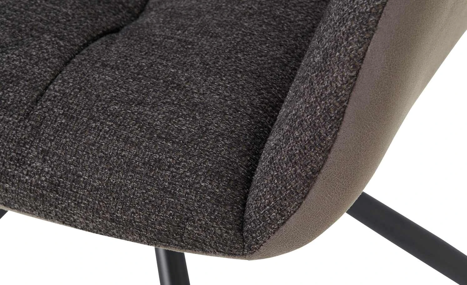 uno Polsterstuhl mit Armlehne Vincent | Dunkelgrau / Grau – Bild 4