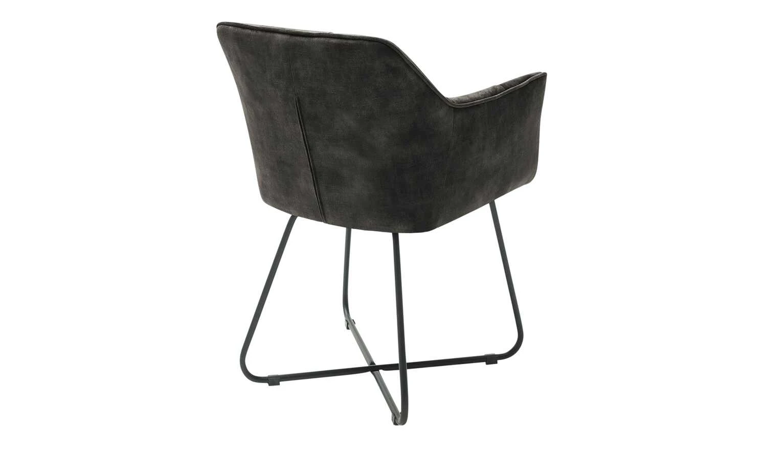 Polsterstuhl mit Armlehne Anna | Anthrazit – Bild 3