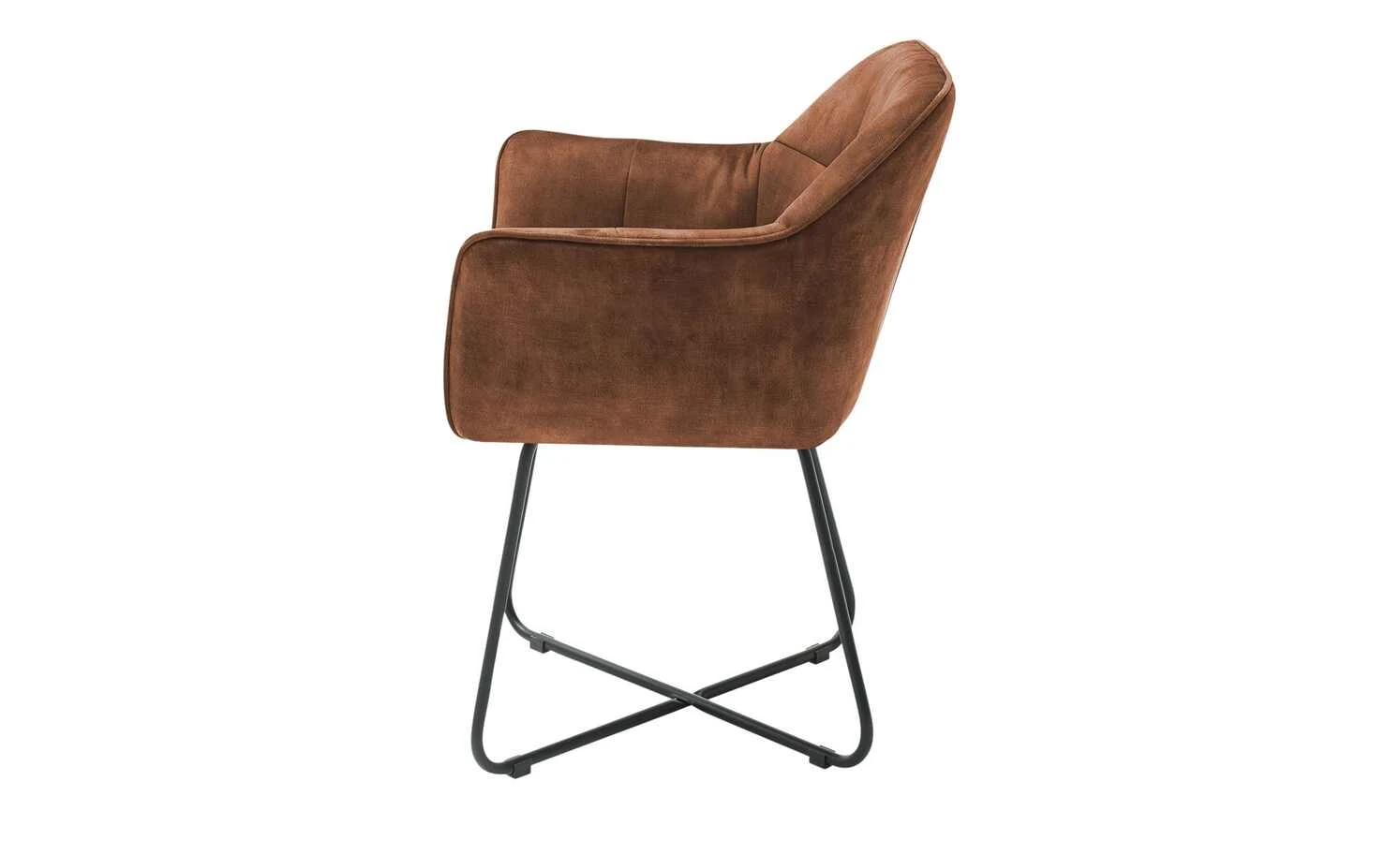 Polsterstuhl mit Armlehne Anna | Rostbraun – Bild 4
