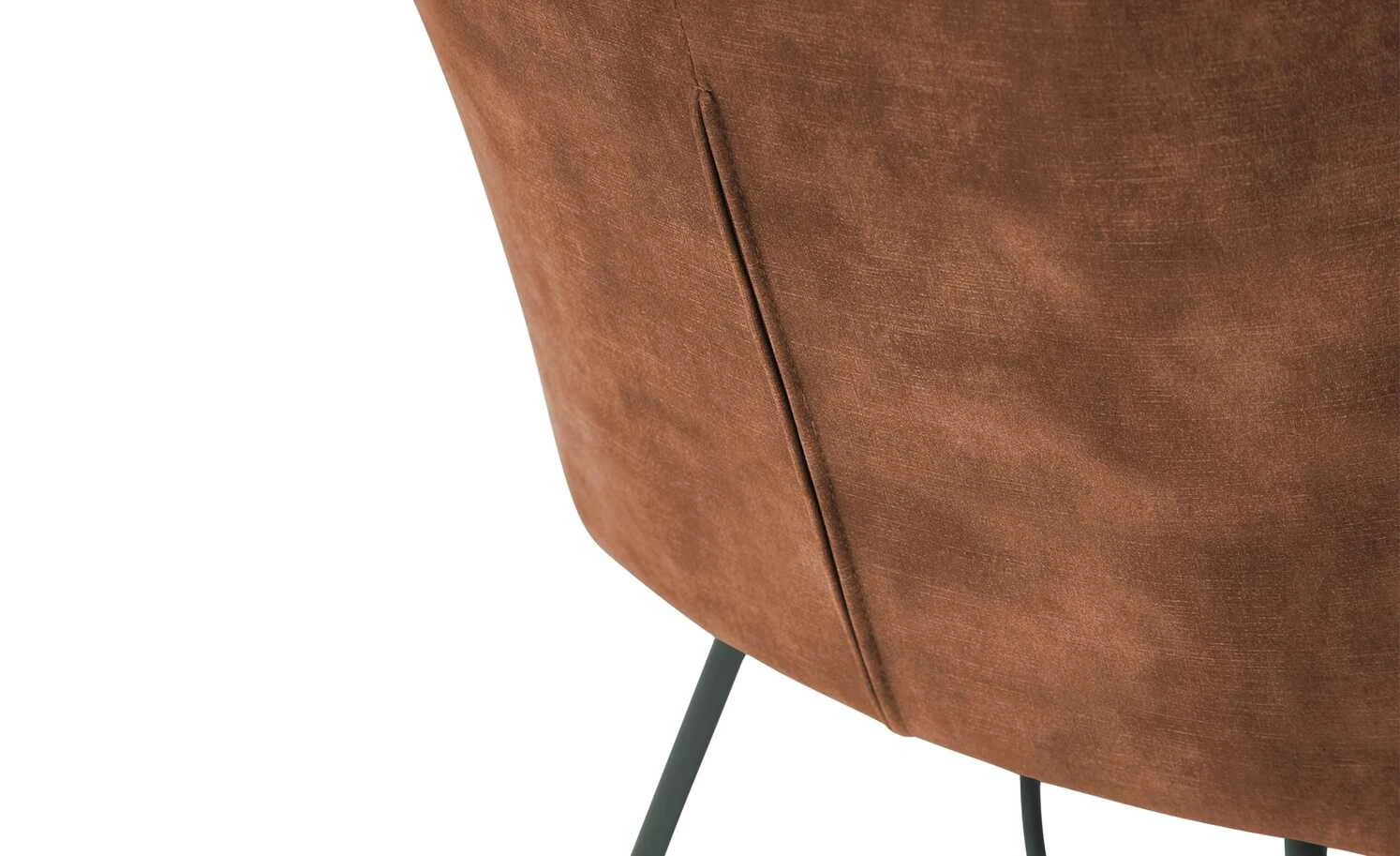 Polsterstuhl mit Armlehne Anna | Rostbraun – Bild 8