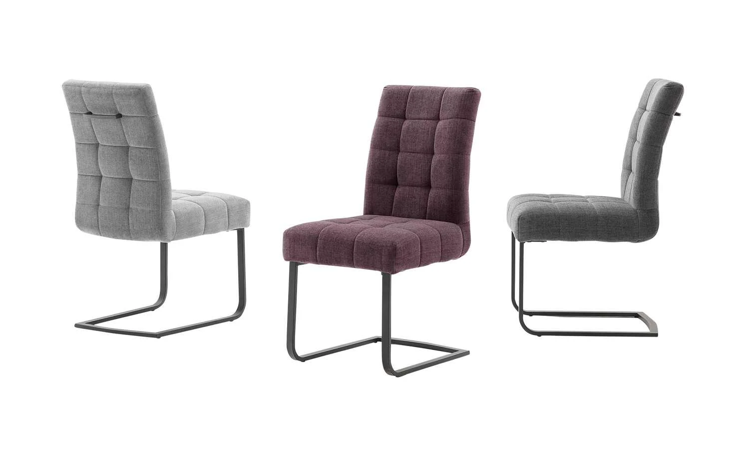 uno Polsterschwingstuhl Malta | Grau – Bild 3