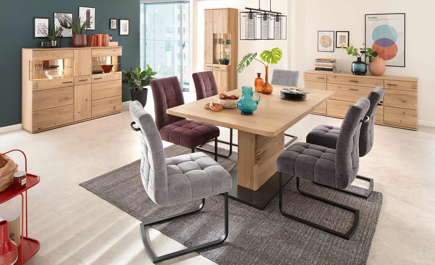 uno Polsterschwingstuhl Malta | Grau