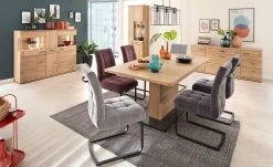 uno Polsterschwingstuhl Malta | Merlot (Weinrot)