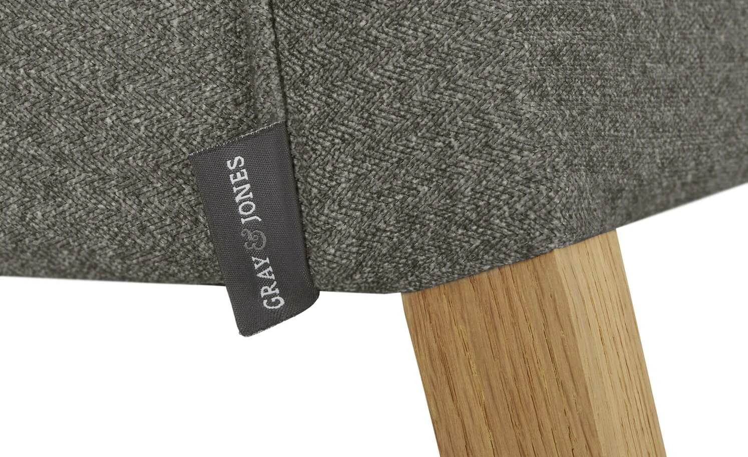 Gray & Jones Polsterstuhl Black Coast Two | Rücken mit Längsnähten Darkbrown (Grau-Braun) – Bild 10