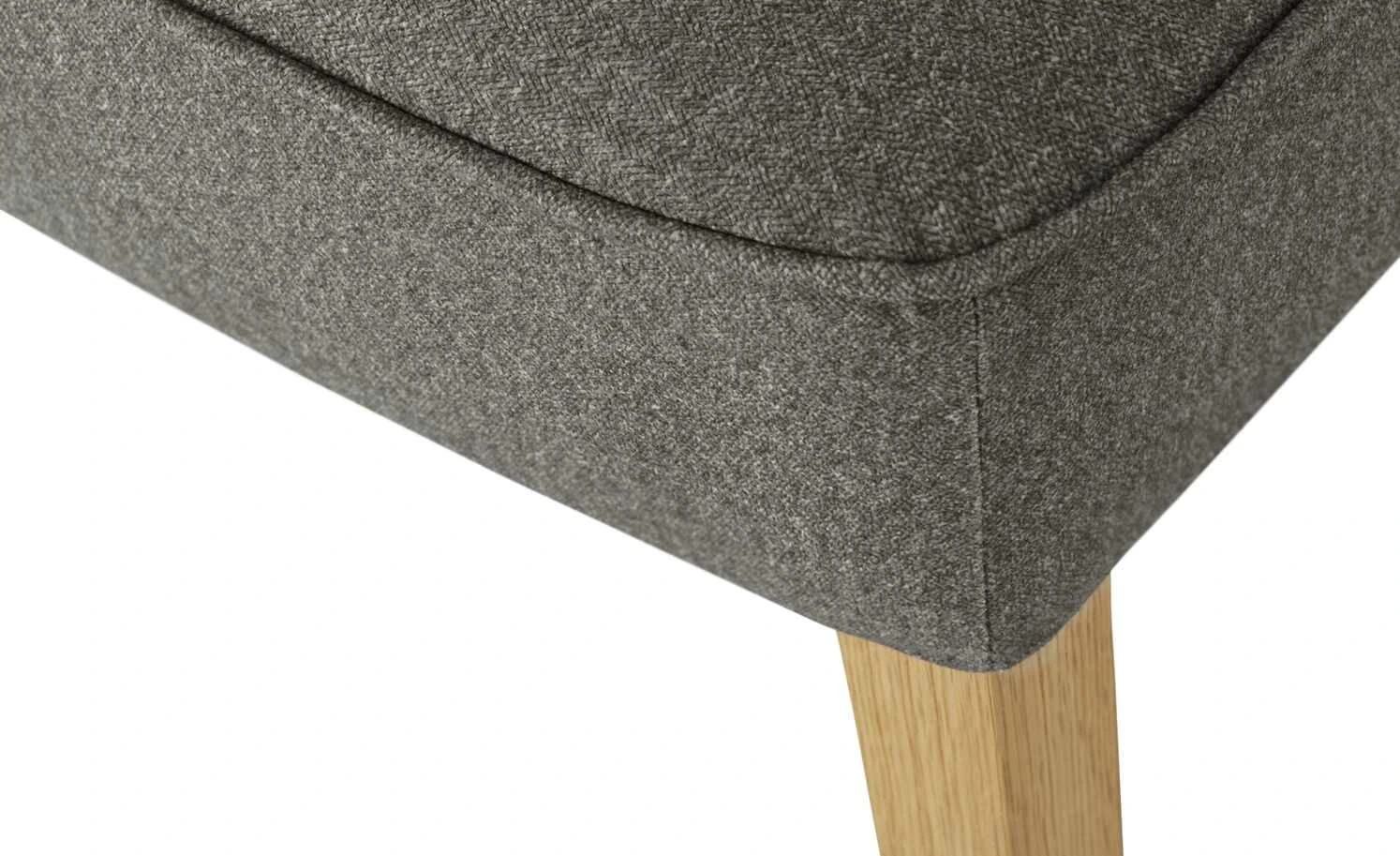 Gray & Jones Polsterstuhl Black Coast Two | Rücken mit Längsnähten Darkbrown (Grau-Braun) – Bild 9