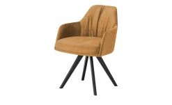 Woodford Polsterstuhl mit Armlehne Milan | Golden Orange (Cognac) Schaumstoff