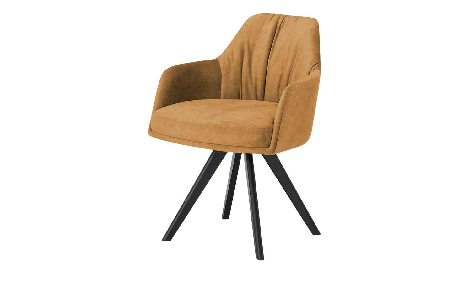 Woodford Polsterstuhl mit Armlehne Milan | Golden Orange (Cognac) Schaumstoff