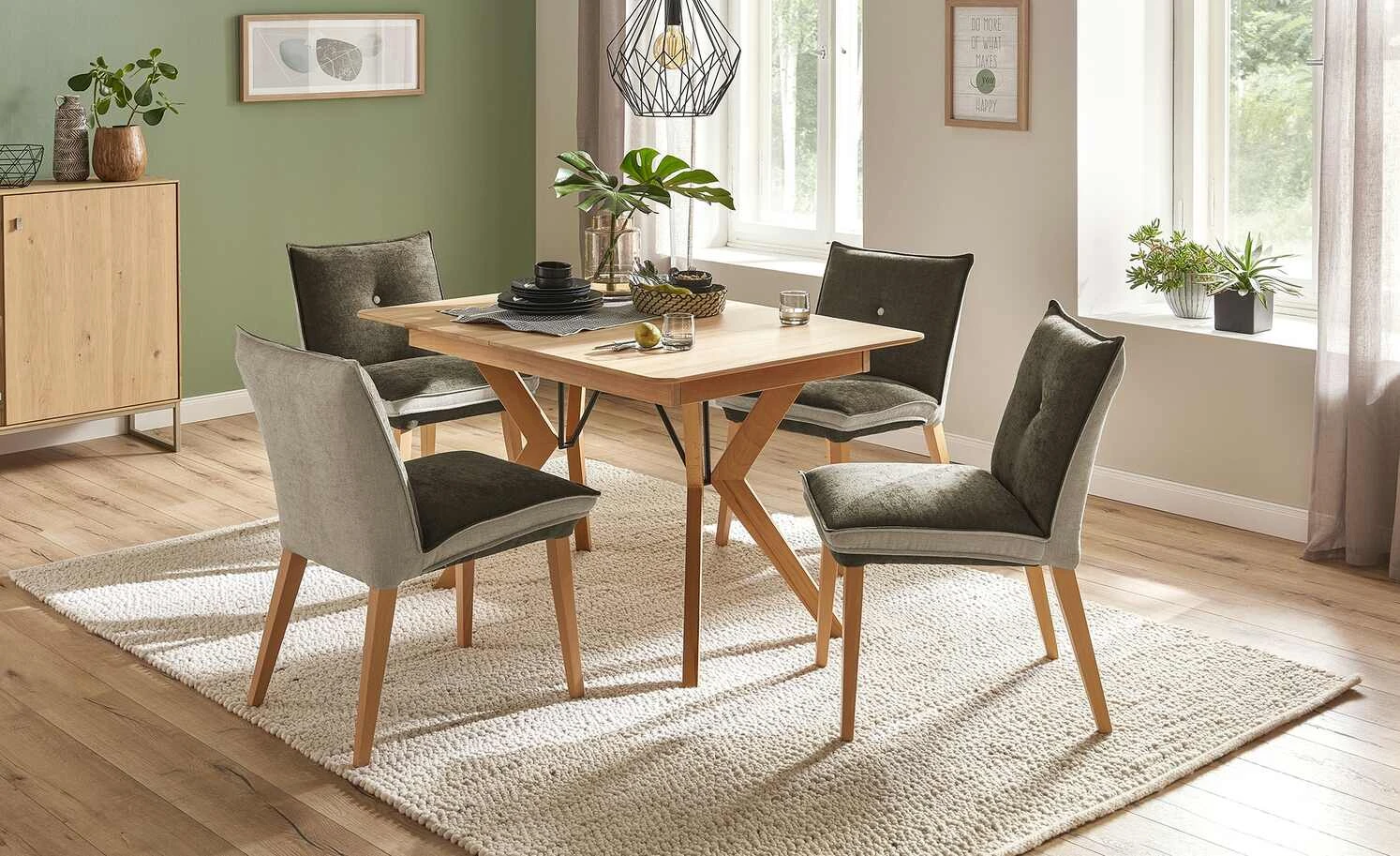 Woodford Polsterstuhl Sunna | Kombi Grey (Grau) / Beige