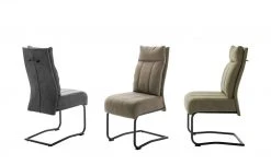 uno Freischwinger Alabria | Olive (Grün) Schwarz (matt)