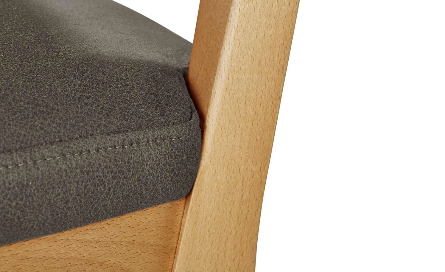 Wohnwert Holzstuhl gepolstert Alvar | Anthrazit – Bild 5