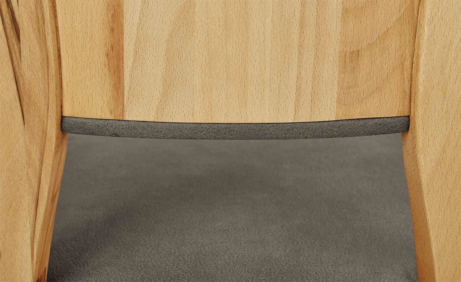 Wohnwert Holzstuhl gepolstert Alvar | Anthrazit – Bild 6