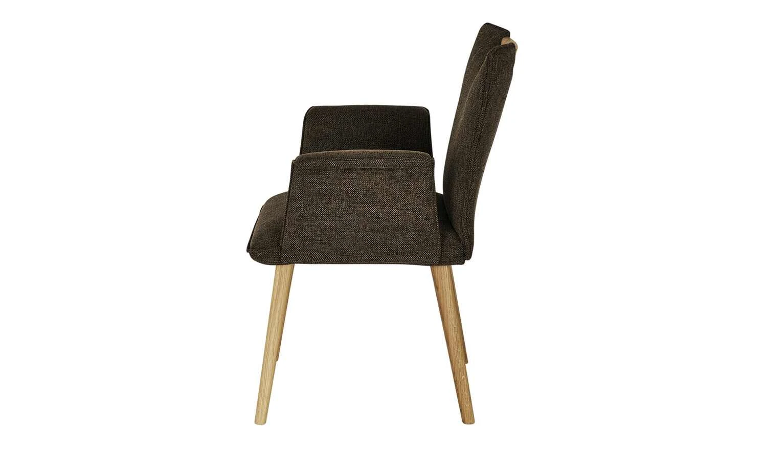 Wohnwert Polsterstuhl mit Armlehne Scandio | Schoko (Dunkelbraun) – Bild 10