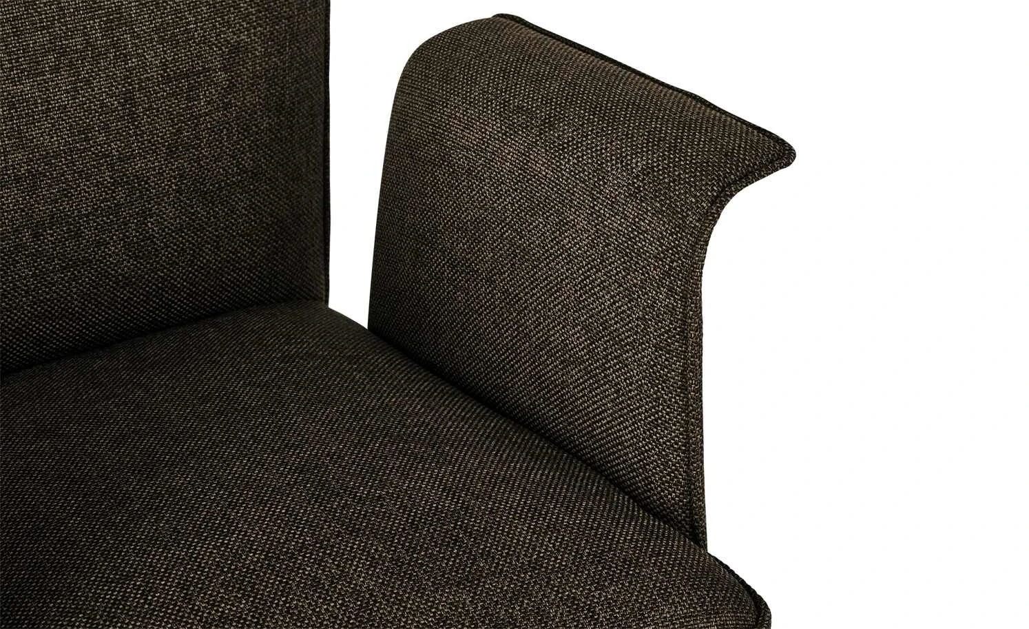 Wohnwert Polsterstuhl mit Armlehne Scandio | Schoko (Dunkelbraun) – Bild 4
