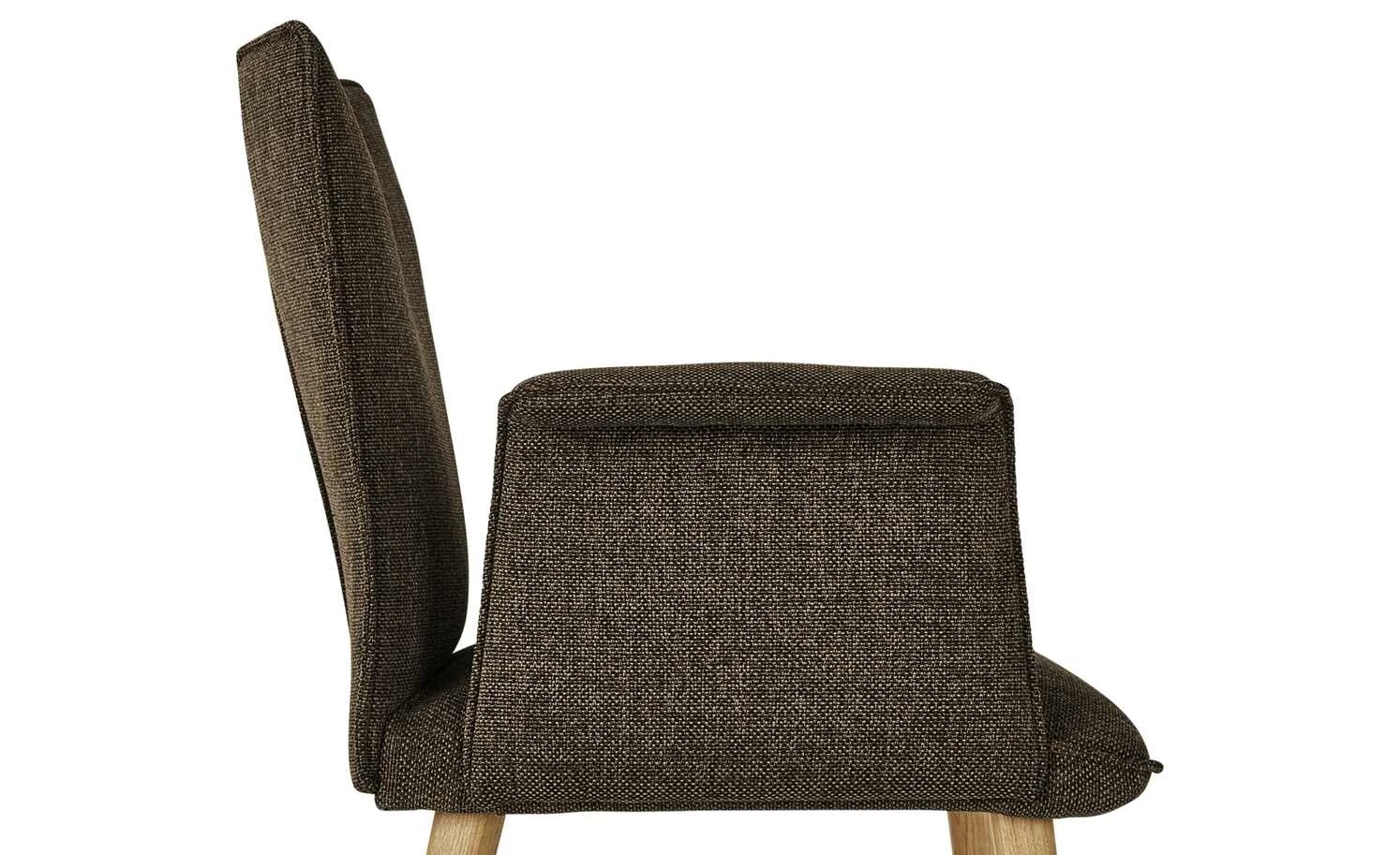 Wohnwert Polsterstuhl mit Armlehne Scandio | Schoko (Dunkelbraun) – Bild 6