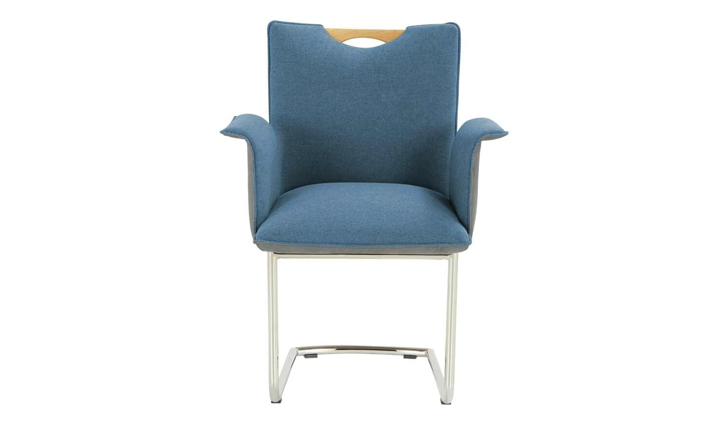 Wohnwert Polsterstuhl mit Armlehne Scandio | Ocean (Blau) / Grau – Bild 2