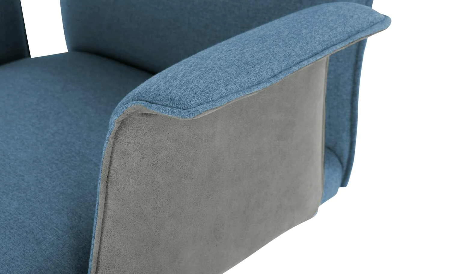 Wohnwert Polsterstuhl mit Armlehne Scandio | Ocean (Blau) / Grau – Bild 4