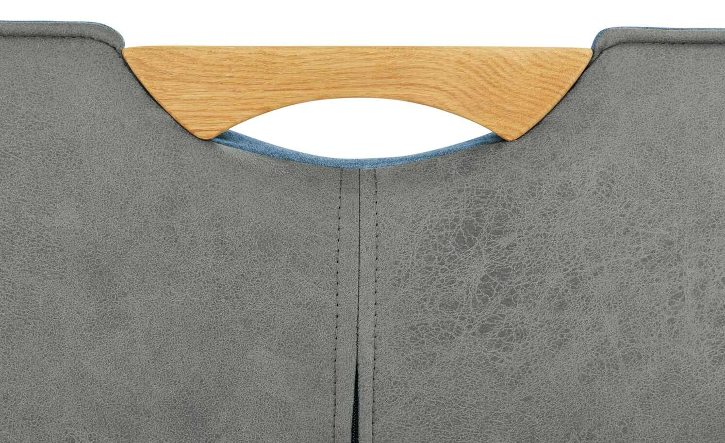 Wohnwert Polsterstuhl mit Armlehne Scandio | Ocean (Blau) / Grau – Bild 5