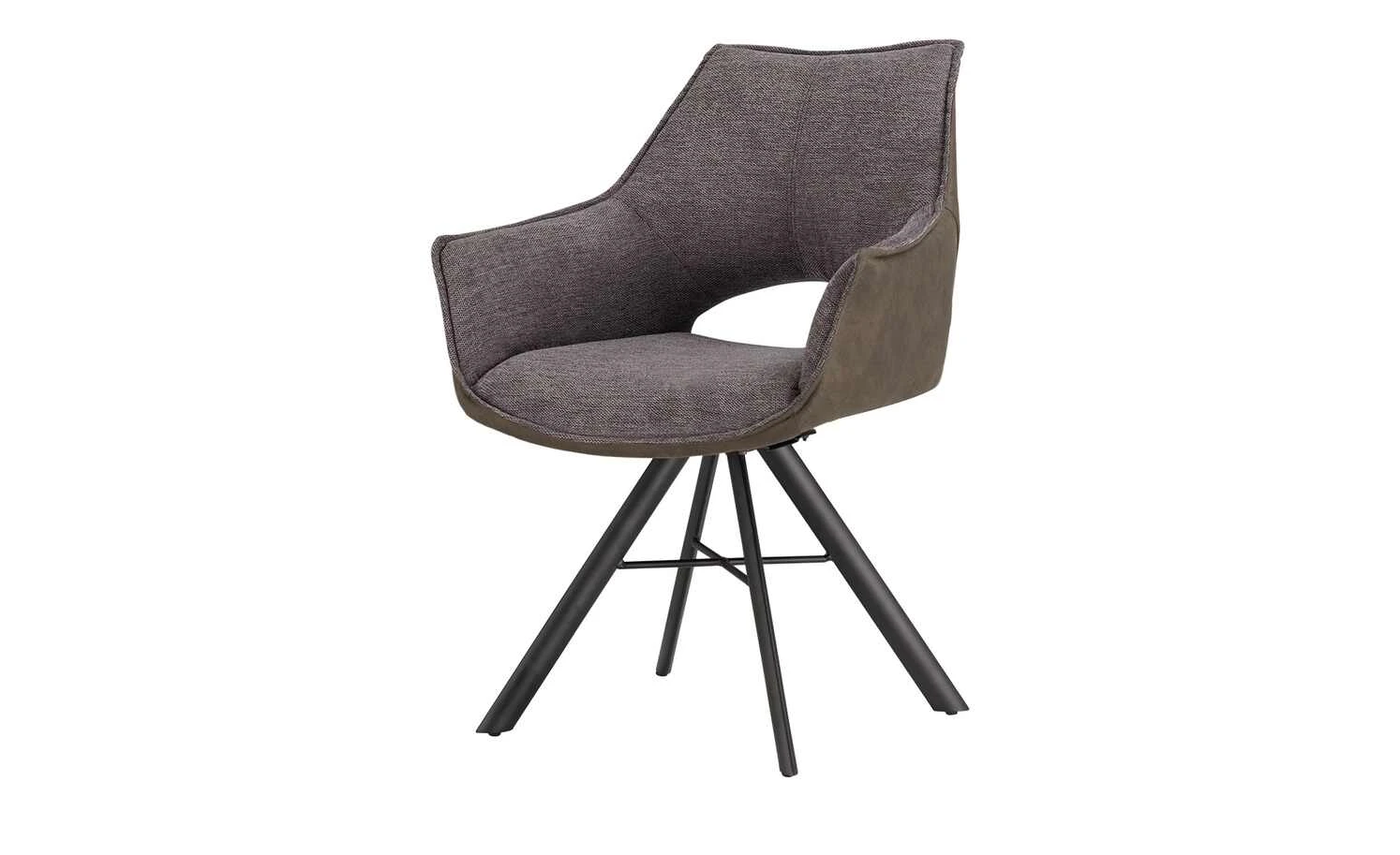 uno Polster-Schalenstuhl Jola | Anthrazit / Dunkelgrau