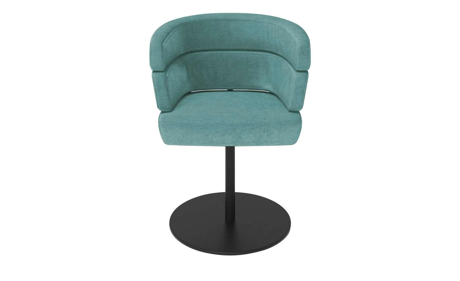 JOOP! Polster-Drehsessel Curves | Petrol Drehstuhl – Bild 4