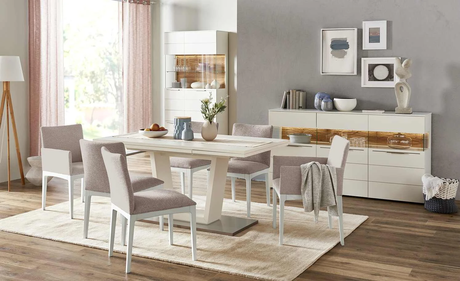 Berger & Rath Polsterstuhl Bono | Hellbraun Weiß-Creme Nein