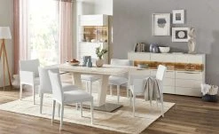 Berger & Rath Polsterstuhl Bono | Silver (Hellgrau) Weiß-Creme Nein