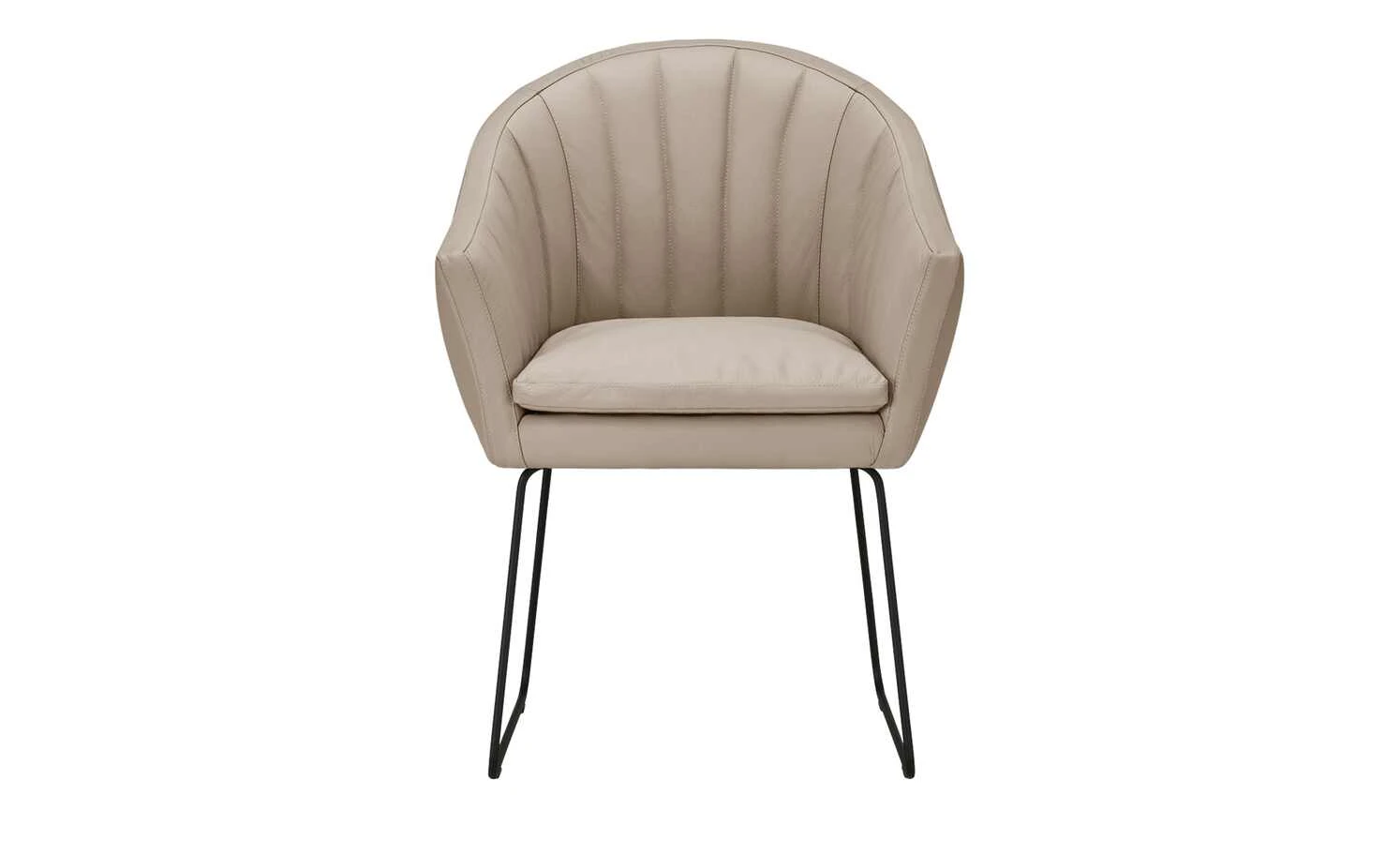 Berger & Rath Kufenstuhl Leder Lanx | Dunklebeige – Bild 2