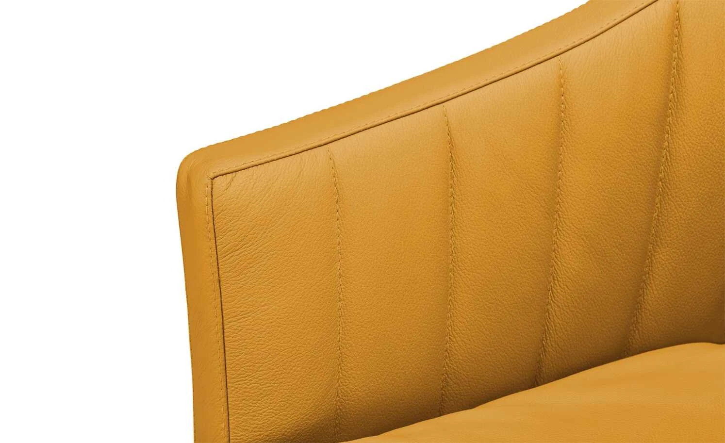 Berger & Rath Kufenstuhl Leder Lanx | Mustard (Senfgelb) – Bild 4