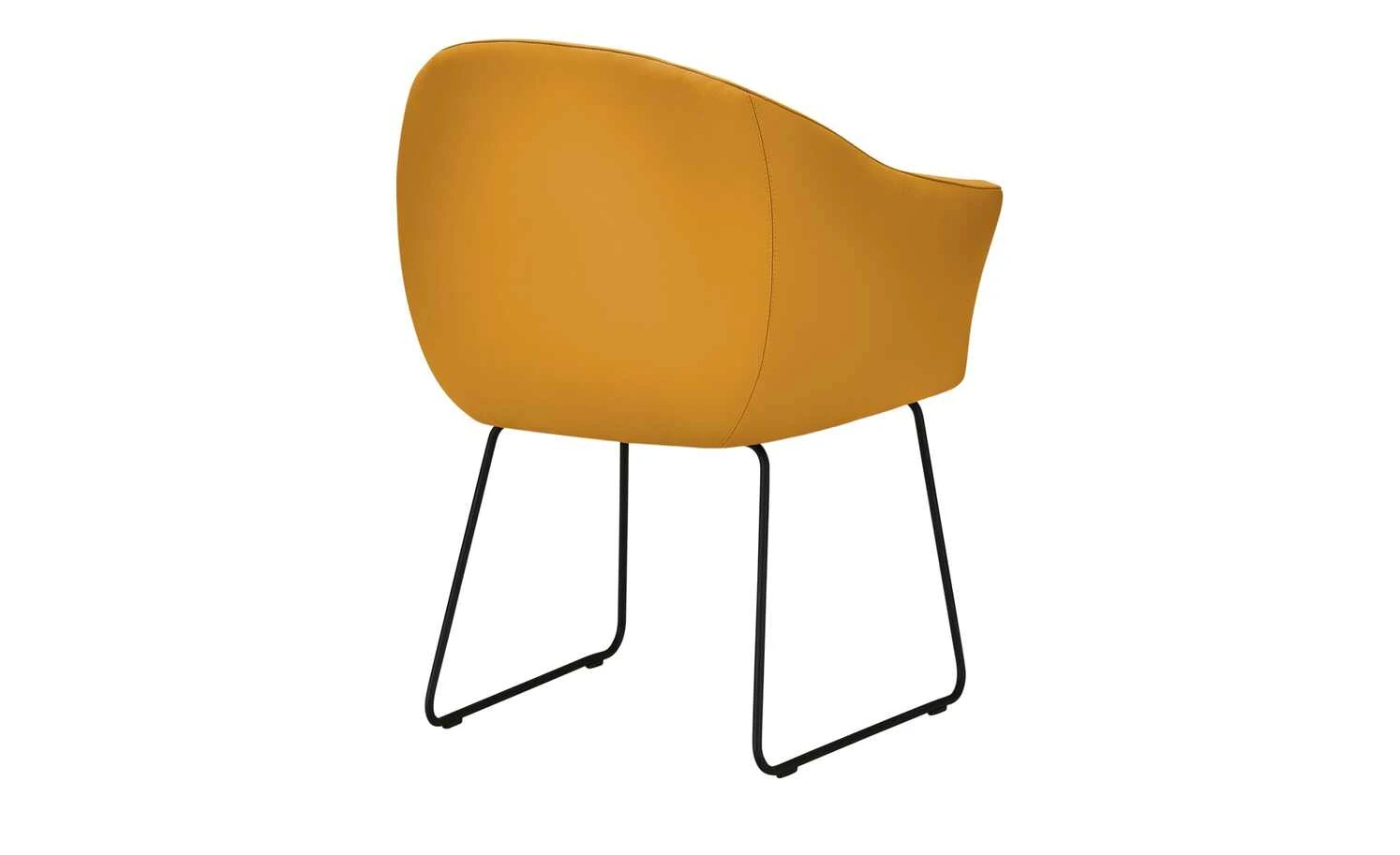 Berger & Rath Kufenstuhl Leder Lanx | Mustard (Senfgelb) – Bild 6