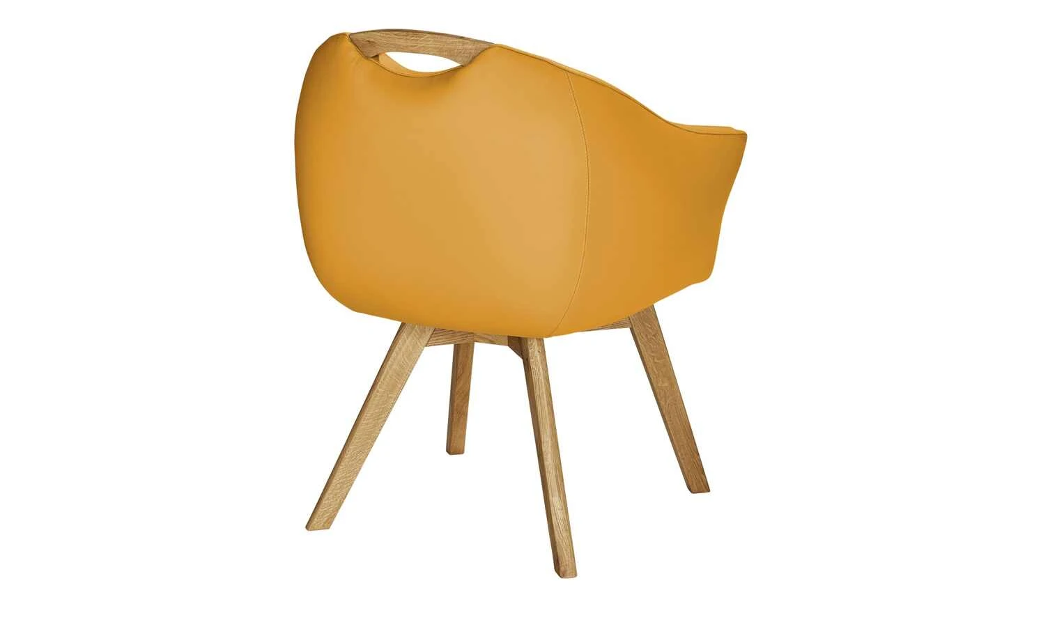 Berger & Rath Polsterstuhl mit Armlehne Lanx | Mustard (Senfgelb) – Bild 2