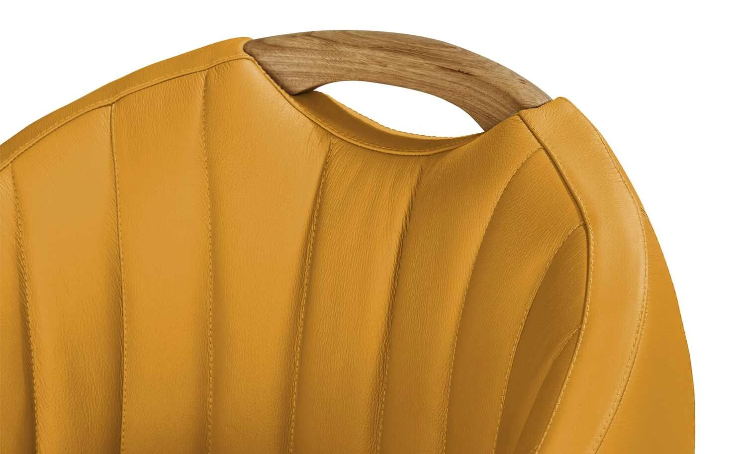 Berger & Rath Polsterstuhl mit Armlehne Lanx | Mustard (Senfgelb) – Bild 5