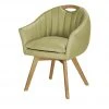 Berger & Rath Polsterstuhl mit Armlehne Lanx | Hellgrün