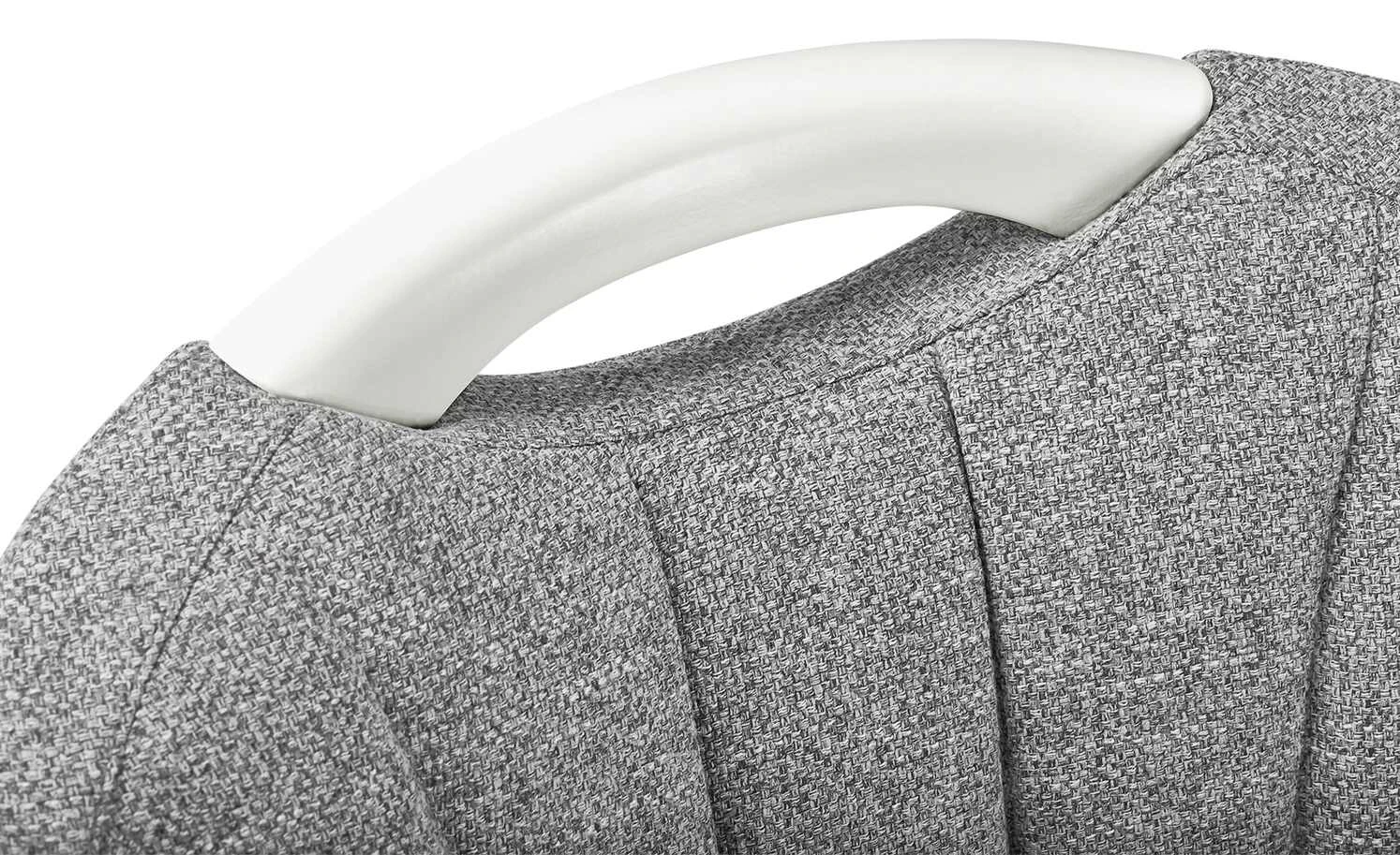 Berger & Rath Polsterstuhl mit Armlehne Lanx | Grau Cremeweiß – Bild 3