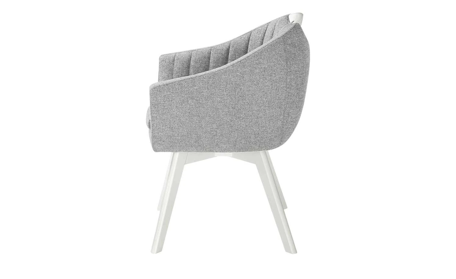 Berger & Rath Polsterstuhl mit Armlehne Lanx | Grau Cremeweiß – Bild 7