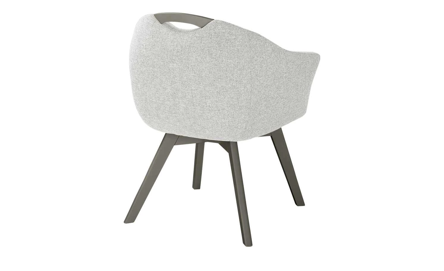 Berger & Rath Polsterstuhl mit Armlehne Lanx | Silver (Hellgrau) Londra (Hellgrau) – Bild 2