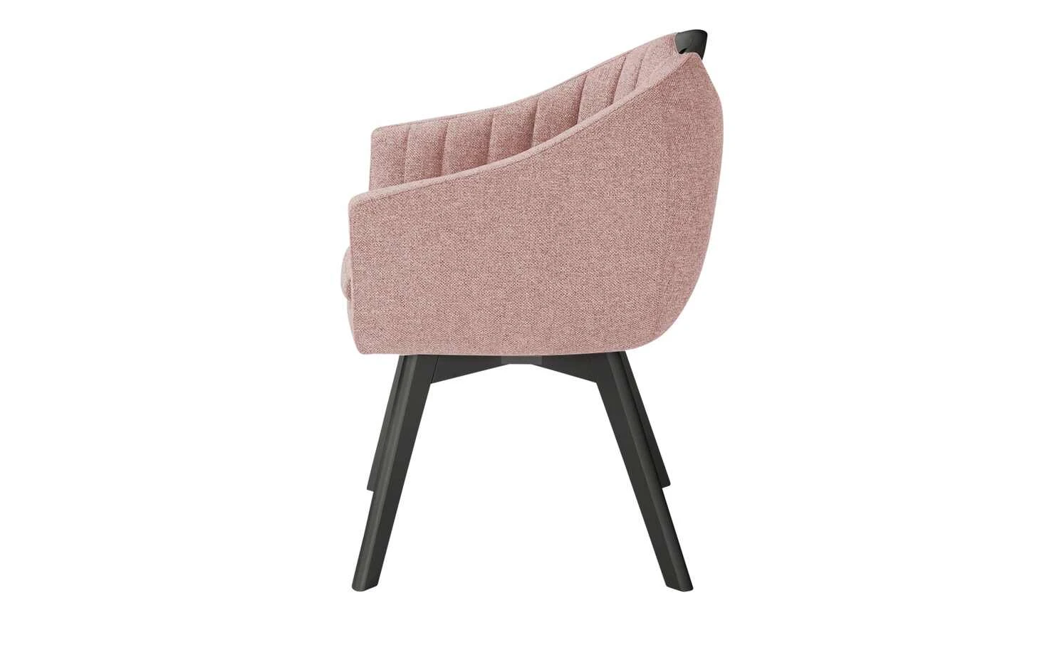 Berger & Rath Polsterstuhl mit Armlehne Lanx | Salmon (Rot) Anthrazit – Bild 4