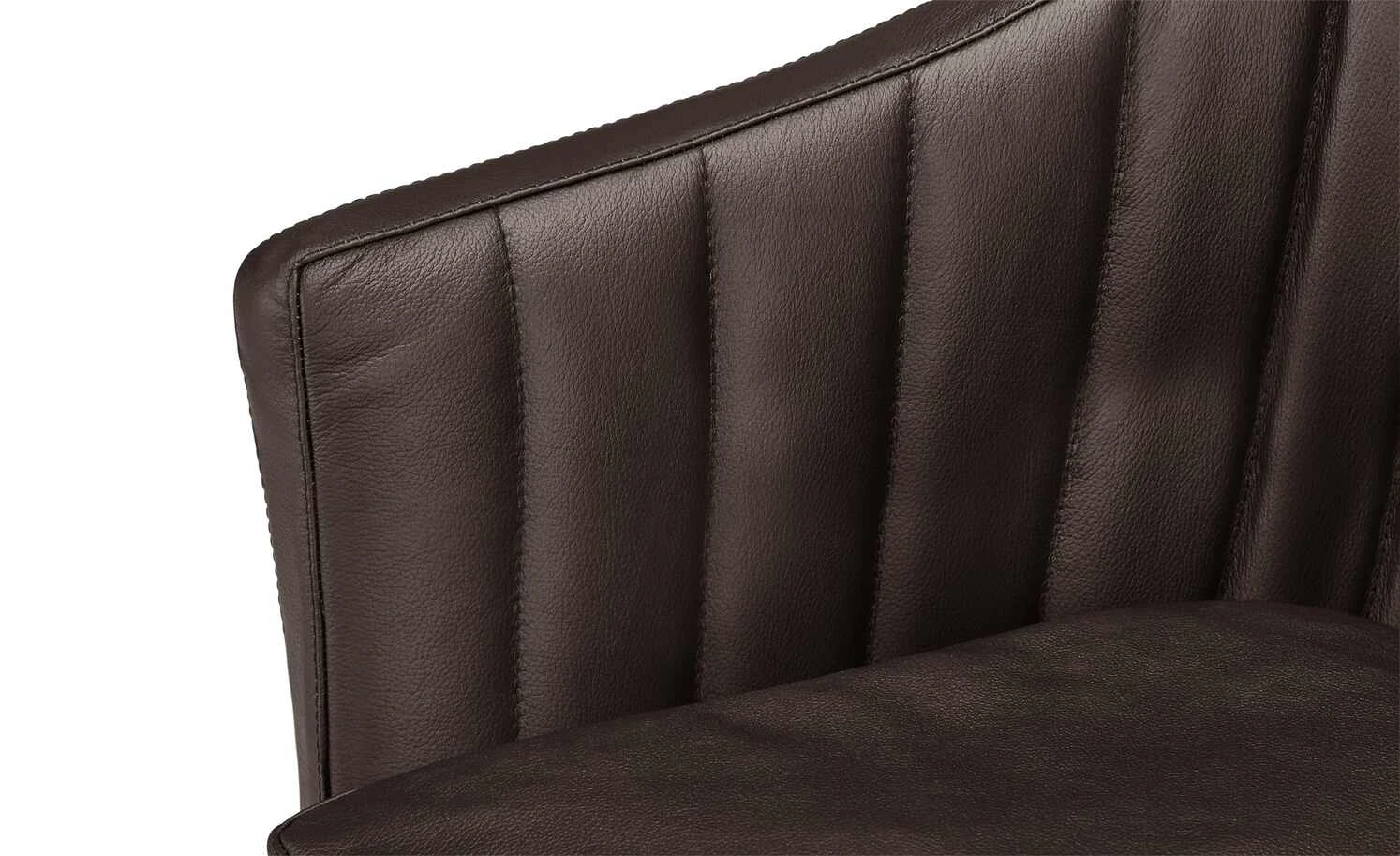 Berger & Rath Polsterstuhl mit Armlehne Lanx | Moor (Braun) Cremeweiß – Bild 4